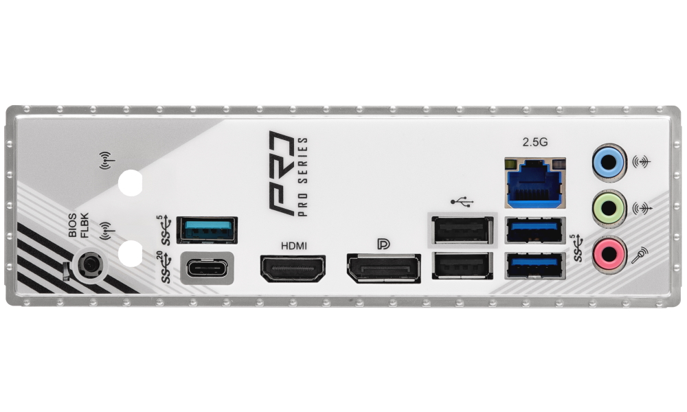 ASRock B860M Pro RS / Intel B860 / LGA1851 / 4x DDR5 / 3x M.2 / HDMI / DP / USB-C / mATX